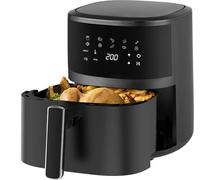 Extralink 1400W Airfryer 4.2L - Friggitrice ad Aria con 10 Funzioni di Cottura, Lavabile in Lavastoviglie, da 80°C a 200°C, Economica, Schermo Touch LED, 90% di Grassi in Meno per Pasti Sani