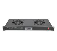 Extralink 19\" RACK MOUNT FAN PANEL (2 FANS) WITH THERMOSTAT Pannello per ventola