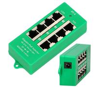 Extralink 4 Port | Gigabit PoE Injector | Active, 4 ports Gigabit 802.3at/af, Mode A