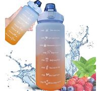 Extralink | Bottiglia motivazionale | bottiglia d'acqua, 2000 ml, blu e arancione, BUT-993