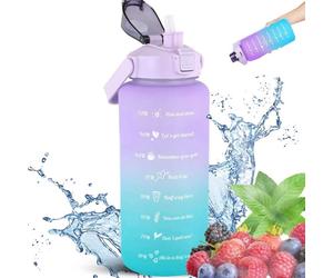 Extralink | Bottiglia motivazionale | bottiglia d'acqua, 2000 ml, viola e blu, BUT-992
