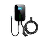 Extralink BS20-BC-22kW-APP Typ 2 32A 22kW | adowarka do samochodu elektrycznego | 3 fazy, ekran LCD, aplikacja, 6,1m 100 / 250 / 380 V Nero