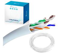 EXTRALINK Cavo Ethernet Interno 50M Cat6 U/UTP LAN AWG24 - 100% Rame Puro, Compatibile PoE, Fino a 1 Gbps, Guaina in PVC Flessibile, Facile da Installare per Reti Domestiche e Professionali