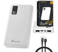 Extralink EPB-098W 10000mAh Bianco | Powerbank | Power bank, USB-C