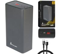 Extralink EPB-127 30000mAh D'argento | Powerbank | Power bank, 65W PD, USB-C