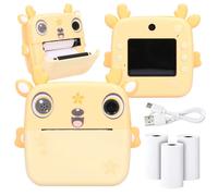 EXTRALINK EPP-006 PORTABLE MINI PRINTER YELLOW + PAPIER TERMICZNY ZWYKŁY 3 ROLKI