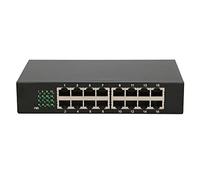 Extralink Hexon, switch non gestito, 16 porte 10/100 Mbps, chassis da tavolo, facile da usare, adatto a piccoli e medi uffici e reti domestiche.