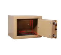 Extralink Home | Cassaforte domestica | cassetta di sicurezza per chiavi, cassaforte blindata, oro, S-404