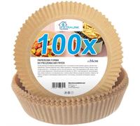 Extralink Home | Inserti di carta per friggitrice | rotondi, 16 cm, 100 pezzi