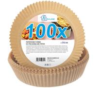 Extralink Home | Inserti per friggitrice in carta | rotondi, 16 cm, 100 pezzi