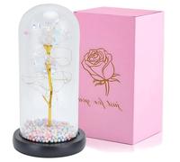 EXTRALINK HOME WIECZNA RÓŻA W SZKLE ŚWIECĄCA LED BIAŁA W-1496