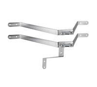 Extralink K500 | Supporto per palo | 500mm, con bulloni a U M8, acciaio, zincato