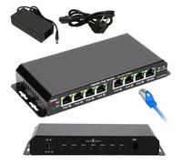 Extralink KRATOS | PoE Switch | 7x Gigabit PoE, 1x Uplink RJ45, Power Supply 24V 2.5A, 60W