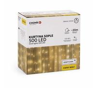 EXTRALINK KURTYNA SOPLE 500L CIEPŁY BIAŁY + ZIMNY FLASH, DŁ. 3 + 20 M *9881