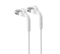 EXTRALINK LAN PATCHCORD CAT.6A U/FTP 3M 1GBIT BENDABLE BOOTED FOILED TWISTED PAIR BARE COPPER WHITE