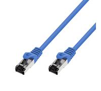 EXTRALINK LAN PATCHCORD CAT.8.1 S/FTP 3M 40G SHIELDED FOILED TWISTED PAIR BARE COPPER BLUE