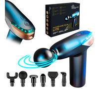 Extralink Massage Gun Lite, pistola massaggio muscolare, 6 testine, 6 Velocità, massaggiatore muscolare, 3200giri/min, Potente ed Ergonomica, massaggiatore elettrico ricarica USB-C, pistola massaggi