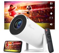 Extralink Mini proiettore 4K Home Cinema Proiettore con 200 ANSI, Android 11, Correzione trapezoidale automatica, Quad-Core ARM Cortex-A53, 1GB RAM e 8GB ROM, WiFi, Bluetooth, rotazione verticale di