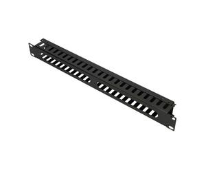 Extralink | Organizzatore di cavi | 1U con copertura in metallo