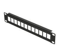 EXTRALINK Pannello patch modulare UTP, pannello patch 19", 12 porte RJ45, rack 1U, pannello patch, rete, montaggio rack da 19", modulare, per armadietto di rete