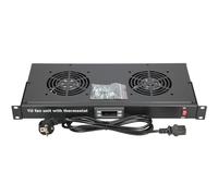 Extralink | Pannello ventola | 19", 2 ventole, con termostato NEW