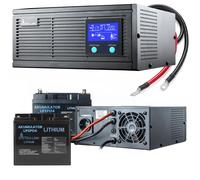 EXTRALINK PIORUN 1500VA/1200W + 2X EXTRALINK LIFEPO4 12.8V 200AH ACCUMULATOR