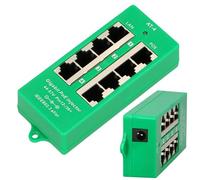 EXTRALINK PoE Injector - Plug & Play - Gigabit Ethernet - 4 Porte PoE+ - Funzionamento Silenzioso e Indicatore LED - Compatto e Versatile per Telecamere IP, Telefoni VoIP, Access Point - MODE A