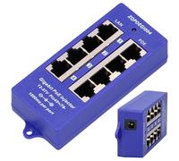 EXTRALINK PoE Injector - Plug & Play - Gigabit Ethernet - 4 Porte PoE+ - Funzionamento Silenzioso e Indicatore LED - Compatto e Versatile per Telecamere IP, Telefoni VoIP, Access Point - MODE B