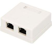 Extralink | Presa a muro | 2x RJ45 CAT5E STP