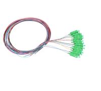 Extralink SC/APC | Pigtail set | Single mode, 900um, G.657A1, 1,5m, 12 pcs, 12 colours