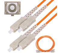 Extralink SC/UPC-SC/UPC | Patchcord | Multimodale, Duplex, 50/125, 3mm, 1m