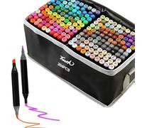Extralink | Set di pennarelli per alcol | 204 colori, doppie punte
