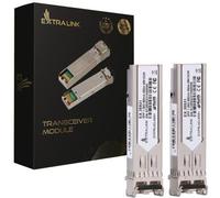 Extralink SFP 1.25G 2-pack | Modulo SFP | 1,25Gbps, LC/UPC, 850nm, 550m, multimodale, DOM, Dedicato a HP/Aruba