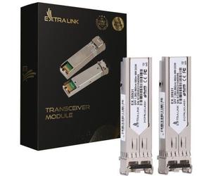 Extralink SFP 1.25G 2-pack | Modulo SFP | 1,25Gbps, LC/UPC, 850nm, 550m, multimodale, DOM, Dedicato a HP/Aruba