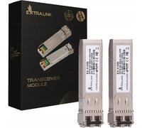 Extralink SFP28 25G 2-Pack | Modulo SFP28 | 25Gbps, LC/UPC Duplex, 850nm, 100m, multi mode, DOM