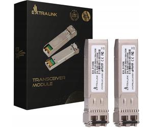 Extralink SFP28 25G 2-Pack | Modulo SFP28 | 25Gbps, LC/UPC Duplex, 850nm, 100m, multi mode, DOM