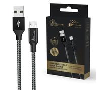 EXTRALINK SMART LIFE CABLE 15W, USB-A TO MICRO-USB, 100CM, PVC, 5V 2.4A, BLACK