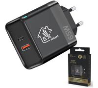 Extralink Smart Life Fast Charger 65W GaN | Caricabatterie | USB-C, USB-A