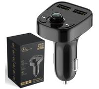 Extralink Smart Life Trasmettitore FM per auto con funzione di ricarica | 2x USB-A | Nero