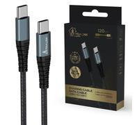 Extralink Smart Life USB da tipo C a tipo C Nero | Cavo da USB-C a USB-C | 120 cm