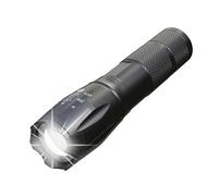 EXTRALINK Torcia LED ricaricabile 400 lumen, Mini Torcia ad alta potenza, 3 modalità con SOS, batteria da 1200 mAh, Micro USB, messa a fuoco regolabile, antiurto - per emergenza, campeggio, trekking