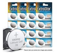 EXTRASTAR Batterie a bottone al litio 3 V Power on Demand CR2032, confezione da 40 pezzi
