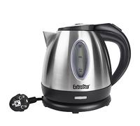 EXTRASTAR Bollitore Elettrico 1,2L 1630W Acciaio Inossidabile,Spegnimento automatico, Base di rotazione a 360°, Protezione Boil-dry, BPA Assente, Design esclusivo bollitore. (Acciaio Inox, 1.2L）
