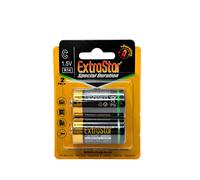 50 BATTERIE PILE EXTRASTAR MEZZA TORCIA R14P/2B 1,5V LUNGA DURATA BATTERIA PILA
