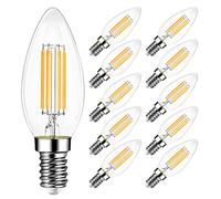 EXTRASTAR Filamento LED E14, 6W 2700K Luce calda Stile Vintage, Non Dimmerabile, Confezione da 10 Pezzi