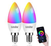 EXTRASTAR Lampadina Alexa E14 Wifi 2700k 6500k Lampadine LED Intelligence RGBCW