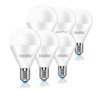EXTRASTAR Lampadina LED E14,8W Equivalenti a 64W,3000K,luce bianca calda,Confezione da 6