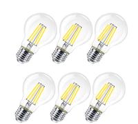 Lampadina LED E27,8W (equivalenti a 80W), 950 lumen,Trasparente luce fredda- Pacco da 6