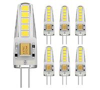 EXTRASTAR Lampadina LED G4,1.8W Equivalente a 14W Lampada Alogena, luce Bianco freddo 6500K Non-Dimmerabile 360 Grado, 6 Pezzi