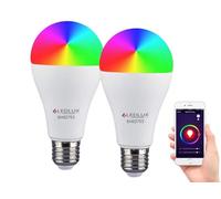EXTRASTAR Lampadine Alexa Led E27 WiFi Lampadina Smart, Lampadine Intelligenti 15W 1400Lm Luci Calde/Fredde e 16 Milioni di Colori, Compatibile Con Alexa, Google Home e con timing- Pacco da 2